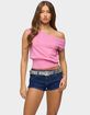 EDIKTED Michaela Off Shoulder Knit Top image number 1