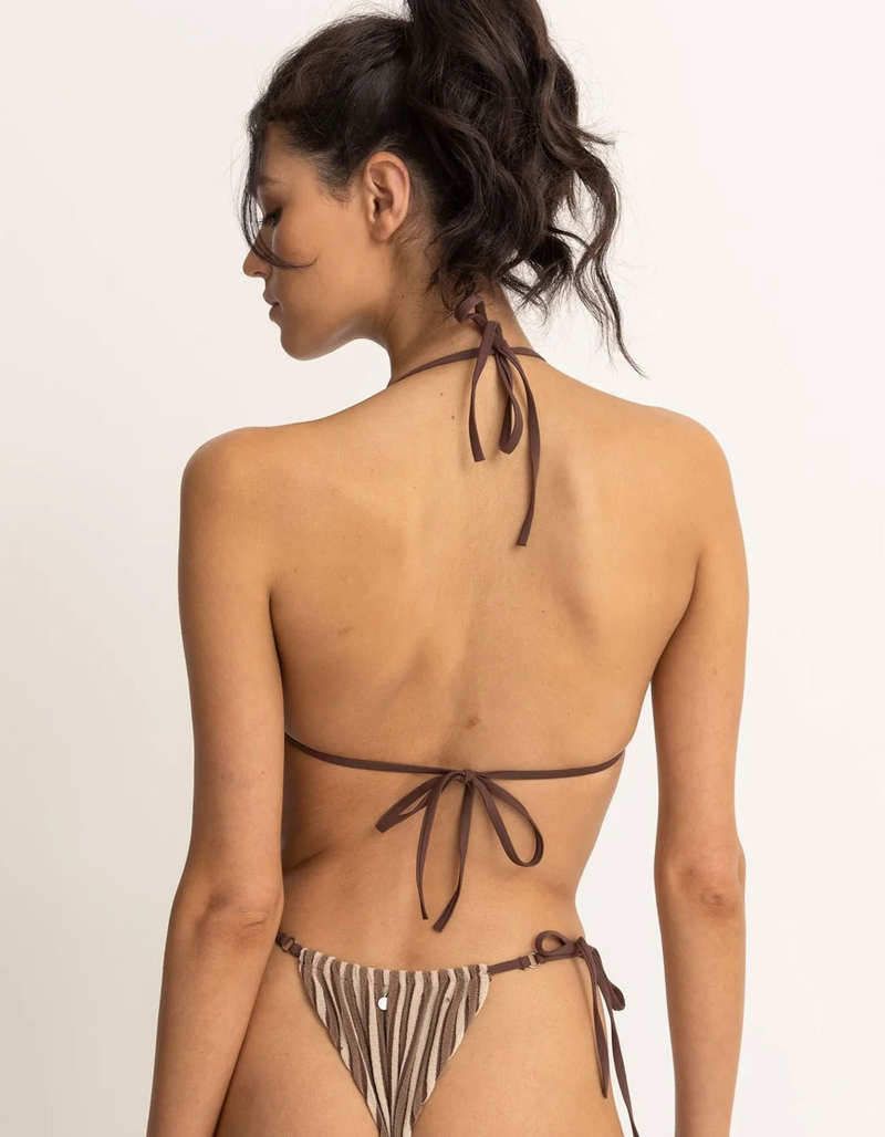 RHYTHM Terry Sands Stripe Slide Triangle Bikini Top image number 3