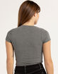 TILLYS V-Neck Rib Womens Tee image number 3
