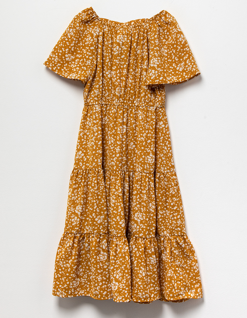 HAYDEN Floral Smock Girls Midi Dress image number 1