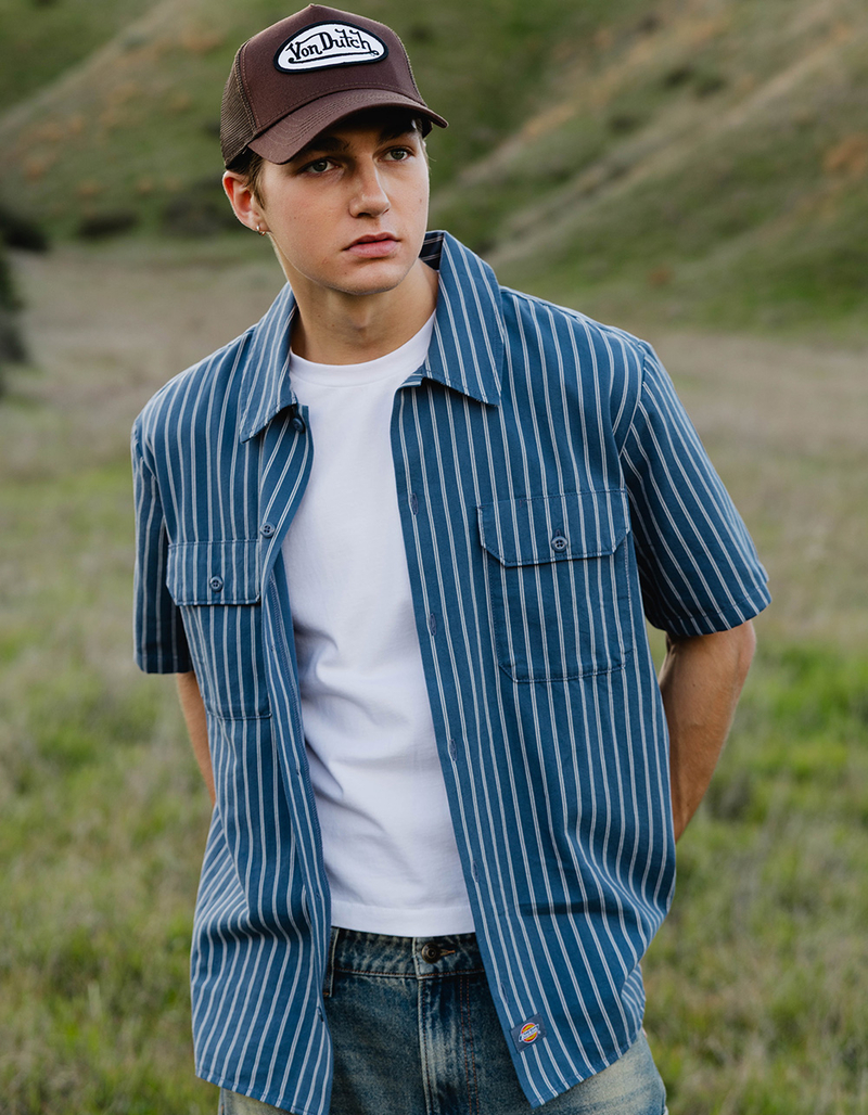 DICKIES Worn In Mens Lightweight Work Shirt image number 0