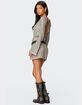 EDIKTED Boat Neck Crochet Mini Dress image number 5