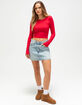 BOZZOLO Womens Long Sleeve Baby Tee image number 2