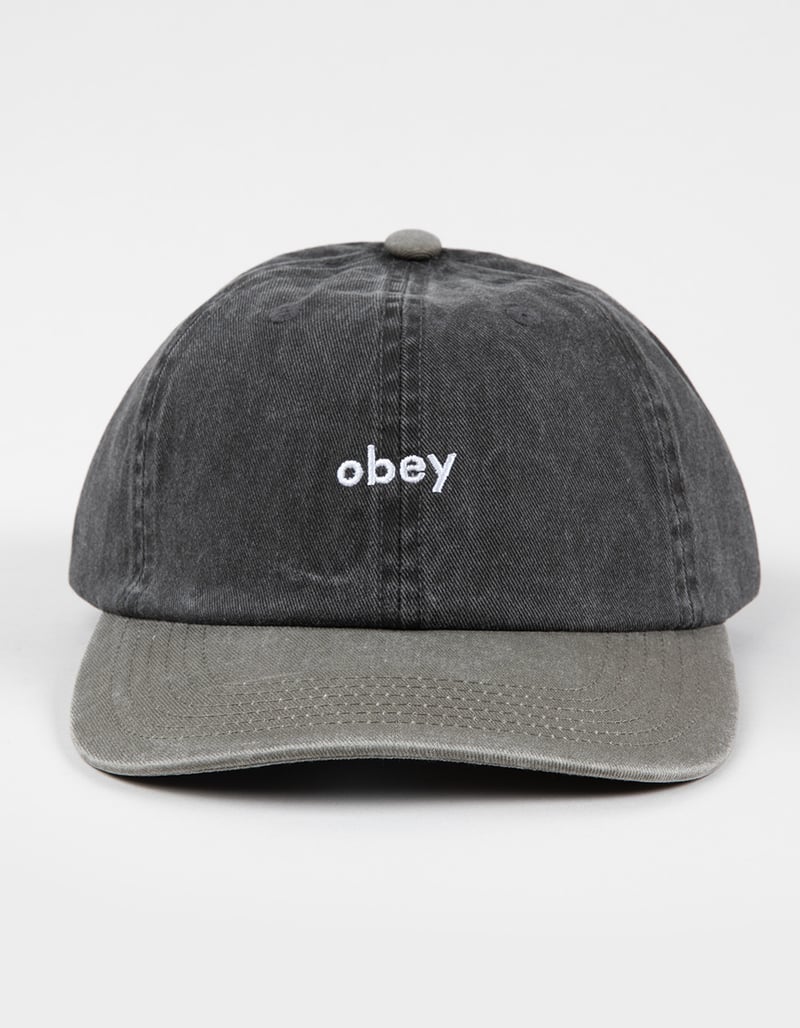 OBEY Pigment 2 Tone Lowercase Strapback Hat image number 1