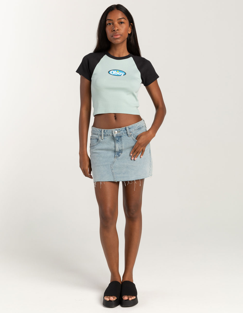 OBEY Joy Womens Raglan Tee image number 1