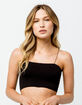FULL TILT Seamless Black Bralette image number 1
