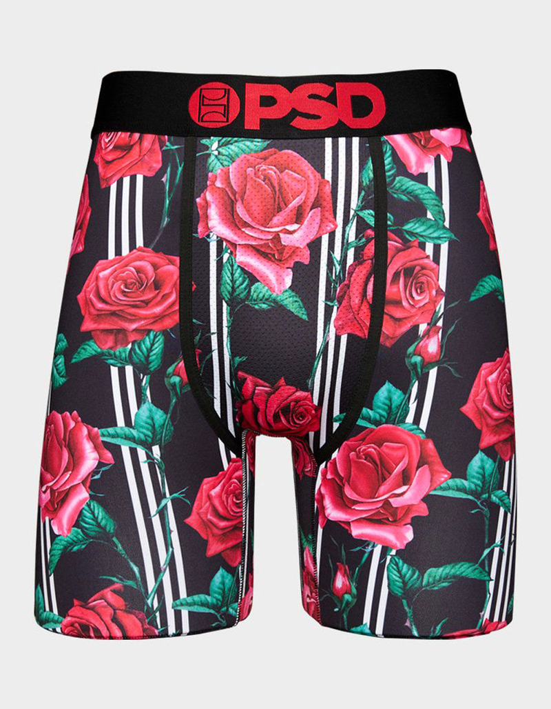 PSD Pin Roses Mens Boxer Briefs image number 0