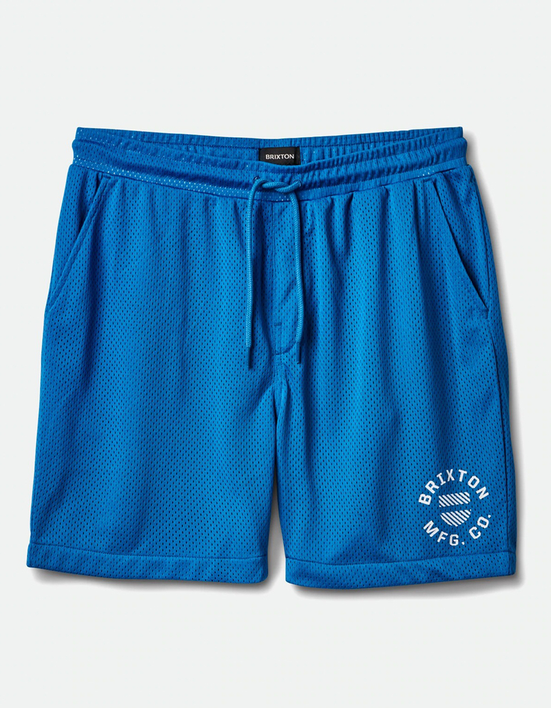 BRIXTON Shield Crest Mens Mesh Shorts image number 0
