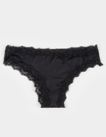 FULL TILT Polka Dot Lace Trim Bikini Panties Primary Image