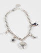 FULL TILT 2 Pack Pearl/Heart Charm Bracelets image number 3