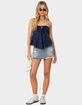EDIKTED Tadria Drawstring Baby Doll Top image number 2