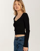 LOVE TREE Womens V-Neck Sweater image number 3