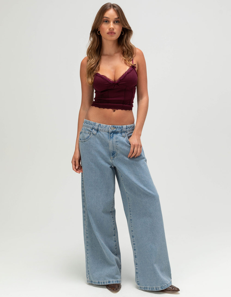 WEST OF MELROSE Lace Trim Womens Cami image number 1