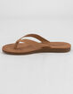 SODA Faux Suede Womens Tan Sandals image number 4