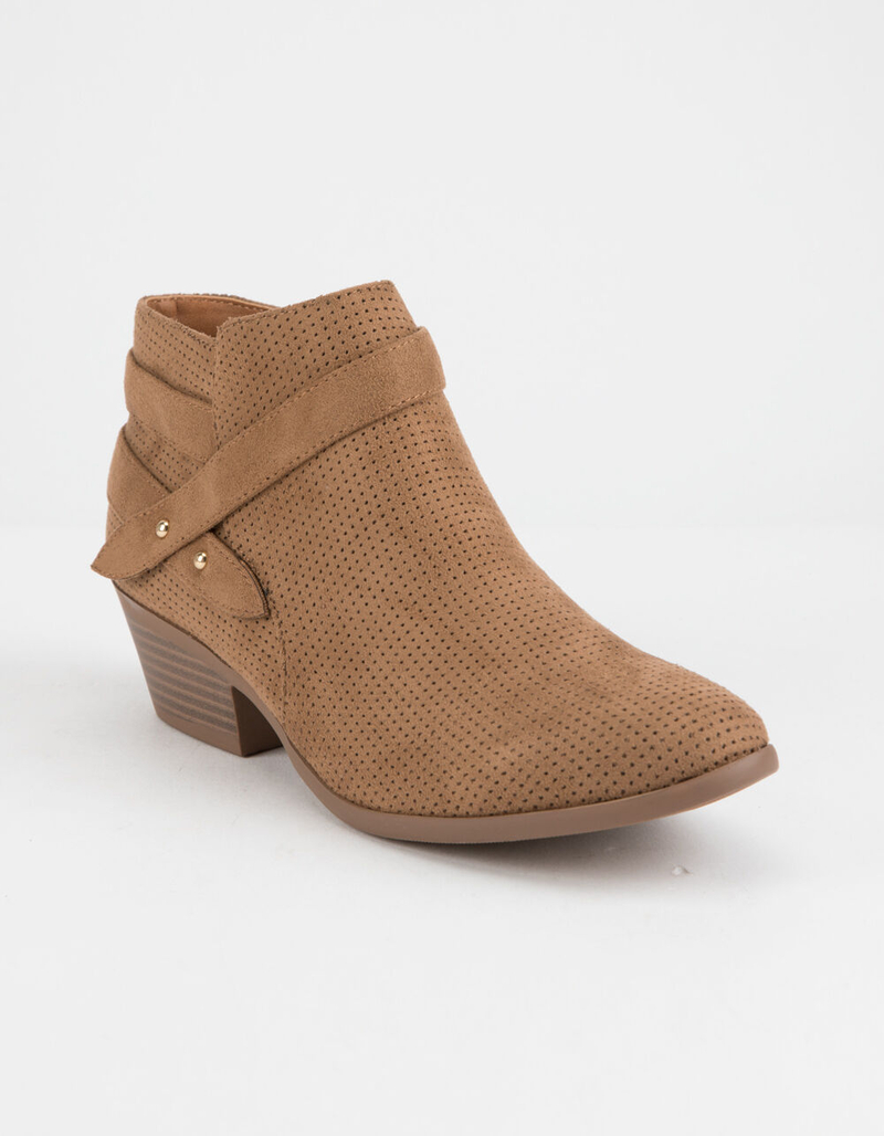 SODA Portia Tan Womens Booties image number 0