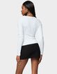 EDIKTED Doron V-Neck Long Sleeve Top image number 3