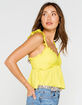 TIMING Ruffle Trim Womens Babydoll Cami image number 2