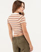 RSQ Womens Stripe Button Front Top image number 3