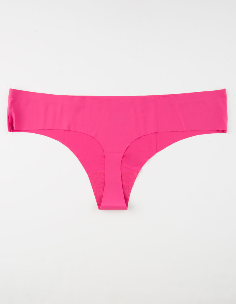FULL TILT Love Me Now Laser Cut Hot Pink Thong image number 1
