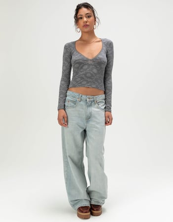 BDG Urban Outfitters Womens Textured Long Sleeve Top Alternative Image