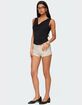 EDIKTED Twyla Polka Dot Stretch Shorts image number 3