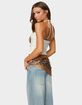 EDIKTED Zoee Twisted Textured Halter Top image number 3