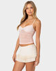 EDIKTED Tuesday Textured Lace Tank Top image number 3