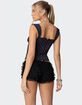 EDIKTED Marcella Wide Strap Mesh Corset image number 5