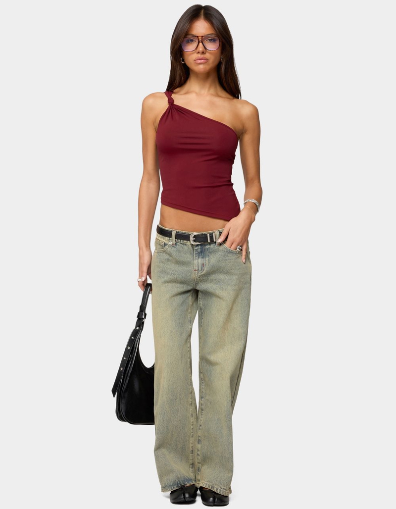EDIKTED Petite Ace Relaxed Jeans image number 4
