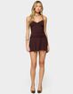 EDIKTED Deborah Ruched Mini Dress image number 1