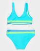 BEACH LINGO Texture Girls Bralette Bikini Set image number 2