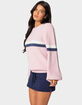 EDIKTED Nautical Striped Oversized Sweater image number 4