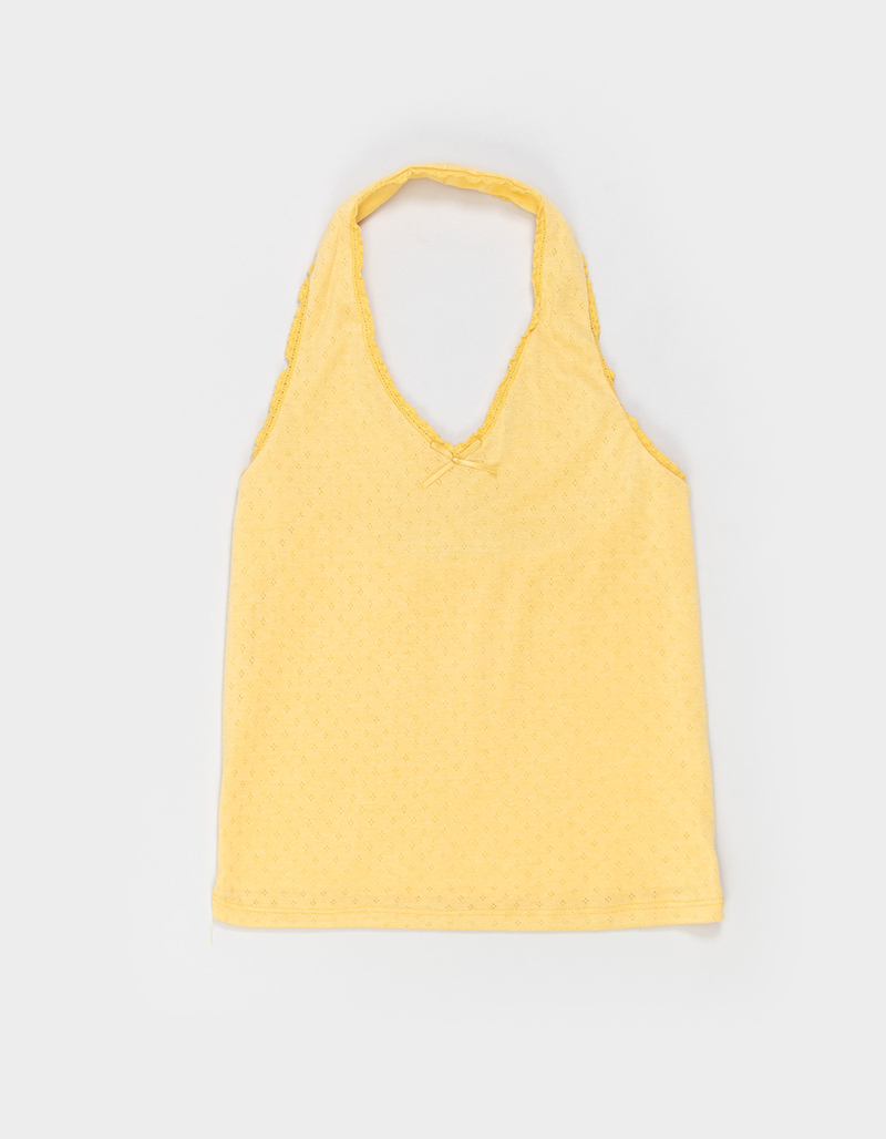 RSQ Girls Pointelle Halter Top image number 1
