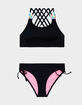 BEACH LINGO Candy Girl Bead Bralette Girls Bikini Set image number 4