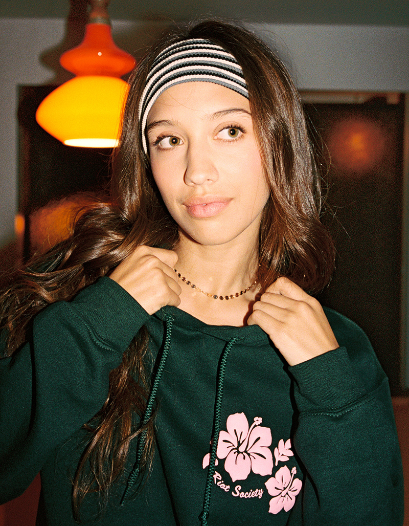 FULL TILT Striped Oversized Cotton Headband image number 0