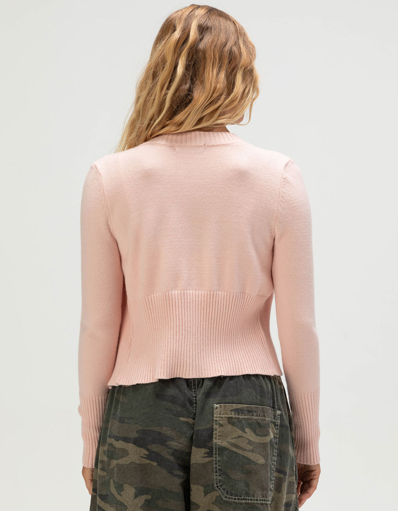 RSQ Womens High Rib Boyfriend Cardigan image number 3