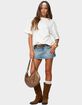 EDIKTED Tory Western Denim Mini Skirt image number 5