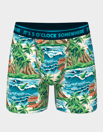 SHINESTY x Margaritaville Changes In Latitudes Mens Mid Boxer Briefs Primary Image