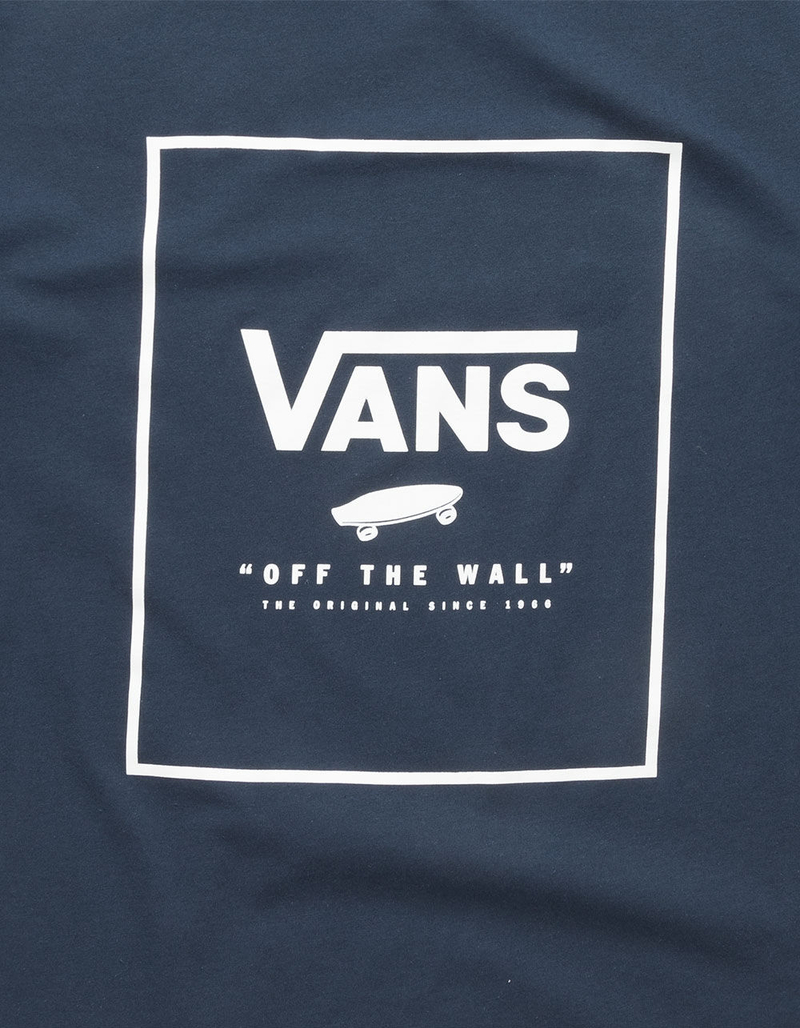 VANS Print Box Navy Mens T-Shirt image number 1
