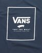 VANS Print Box Navy Mens T-Shirt image number 2