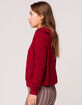 SKY AND SPARROW Ribbed Womens Hoodie image number 2