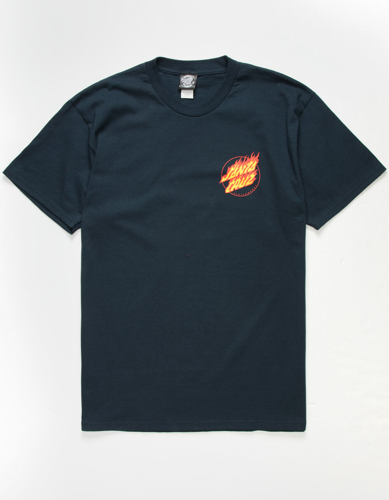 SANTA CRUZ Flaming Dot Mens T-Shirt image number 0