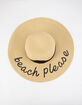 Beach Please Womens Straw Hat image number 2