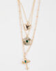 FULL TILT Layered Cross/Locket Necklace image number 2