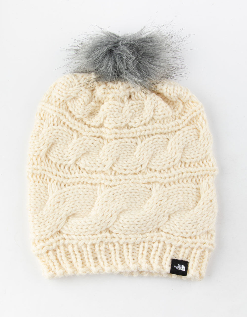 THE NORTH FACE Triple Cable Womens Pom Beanie image number 1