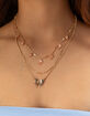 FULL TILT Layered Butterfly/Beaded Necklace image number 2