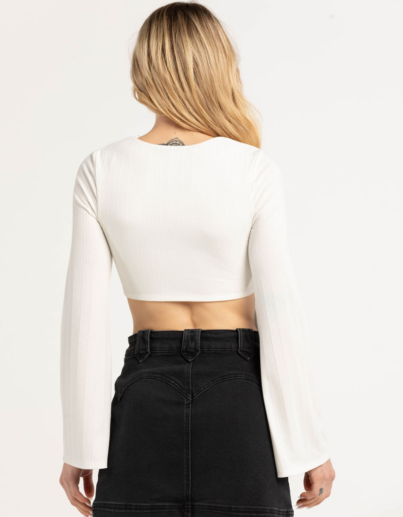 WEST OF MELROSE Tie Front Womens Top image number 2