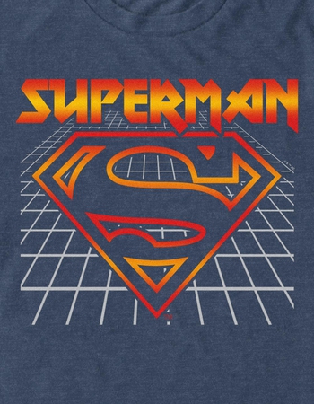 SUPERMAN Logo Grid Unisex Tee Alternative Image