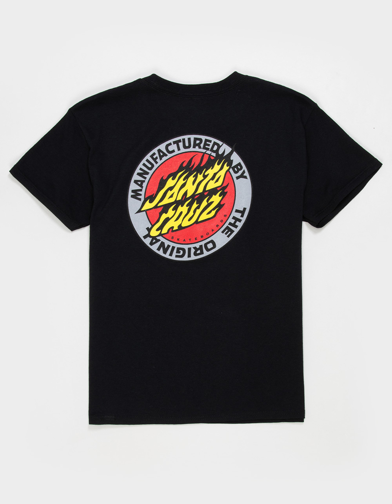 SANTA CRUZ Flamed Mfg Dot Boys Tee image number 1