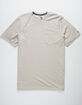 VOLCOM Heather Oatmeal Mens Pocket Tee image number 1